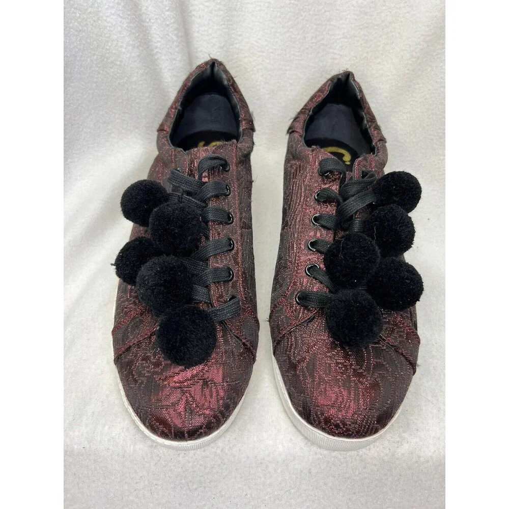 Circus Sam‎ Edelman size 11 WW Carmela Sneakers Pom Pom Shoes New